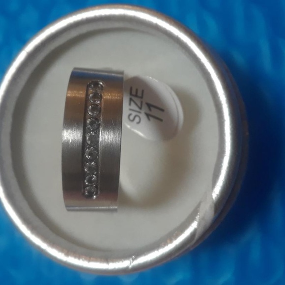 Titanium Wedding Engagement Band Ring Size 10 - Picture 2 of 2